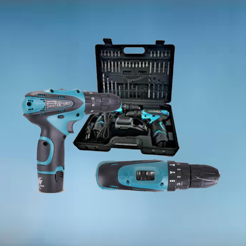 Your DIY Potential with the Champion 18V LI-Ion Drill Set - 2 Drills + 2 Batteries - 51 pcs