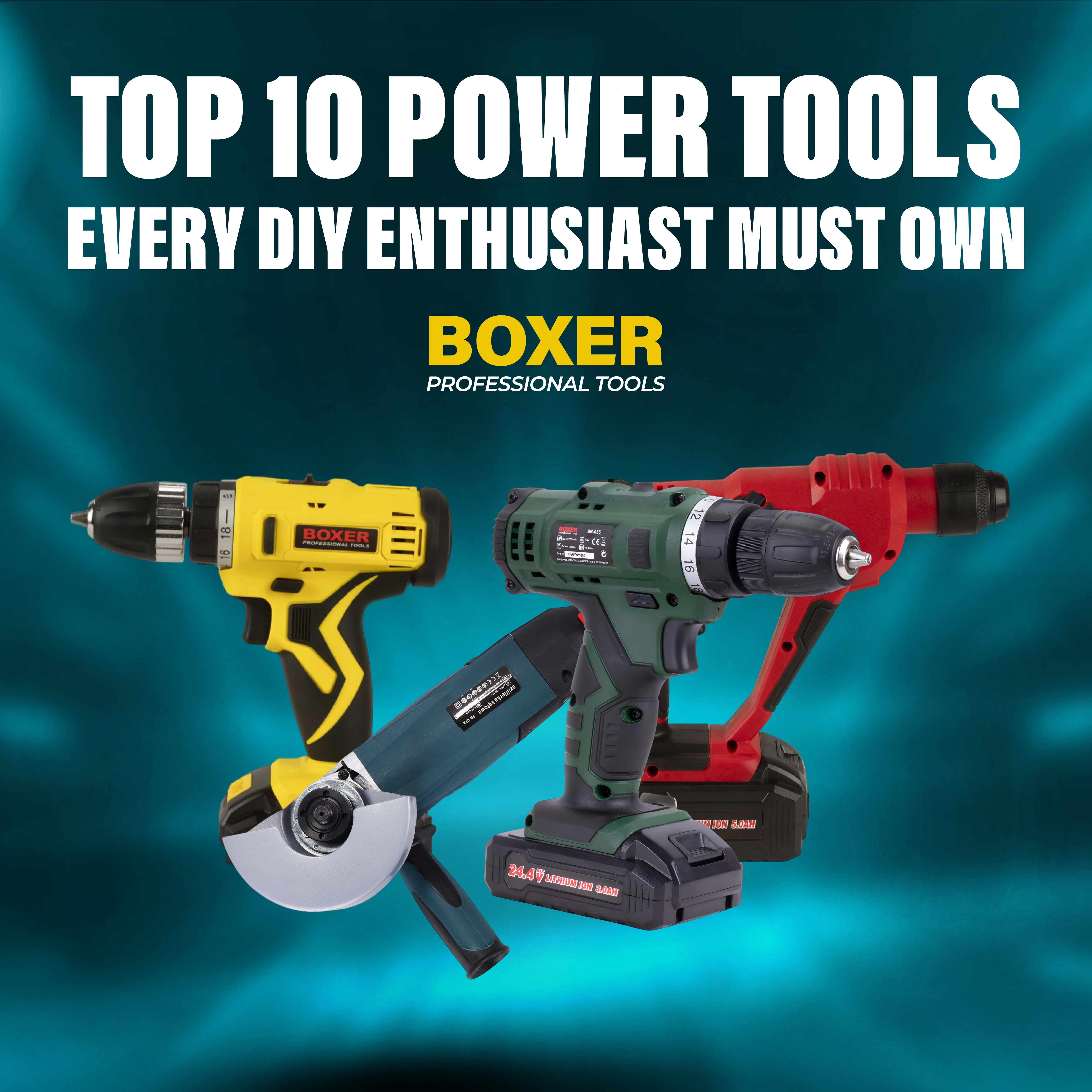 Top 10 Power Tools Every DIY Enthusiast Must Own