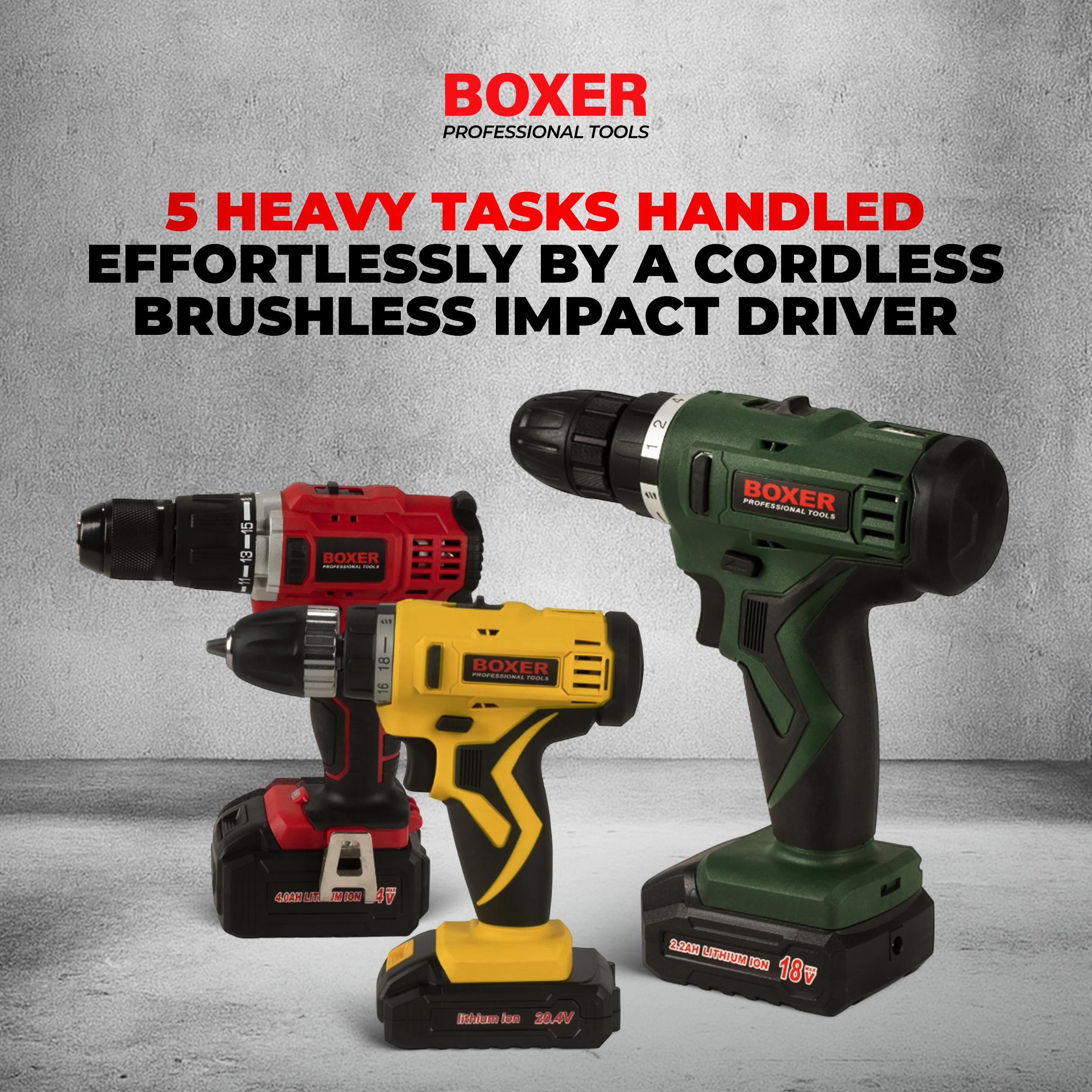 5 Heavy Tasks Handled Effortlessly by a Cordless Brushless Impact Driver