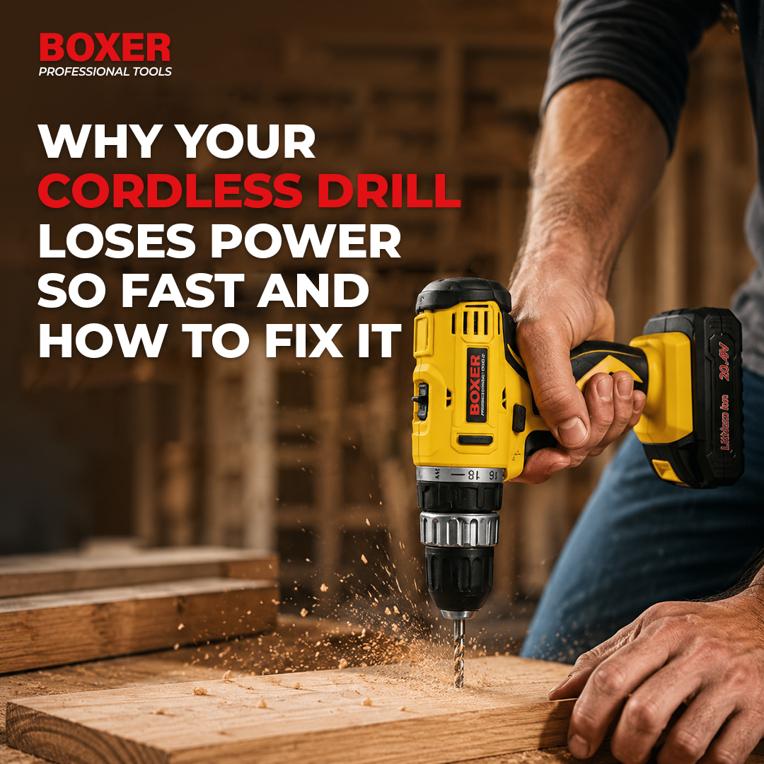 Why Your Cordless Drill Loses Power So Fast — And How to Fix It