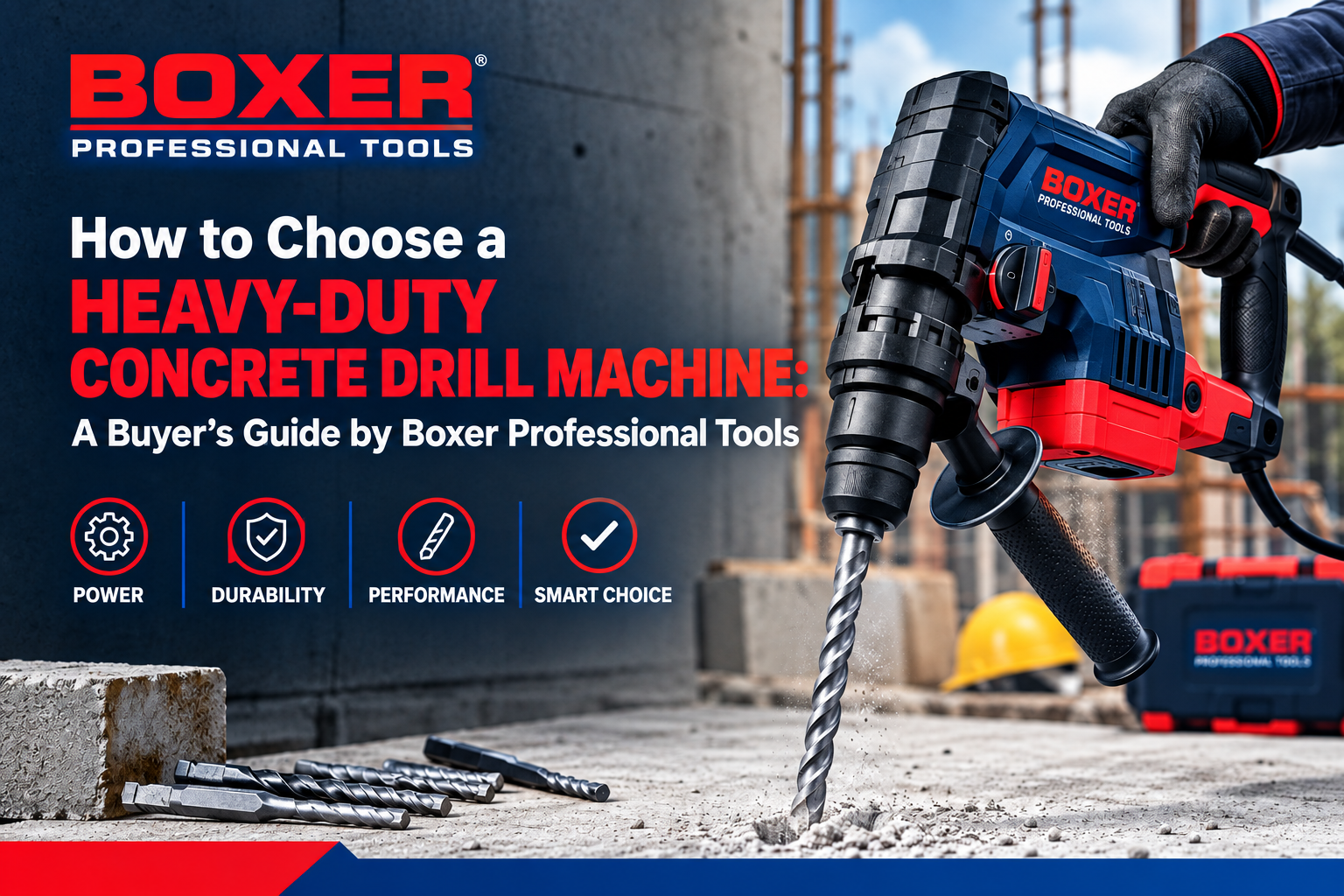 How to Choose a Heavy-Duty Concrete Drill Machine: A Buyer's Guide by Boxer Tools